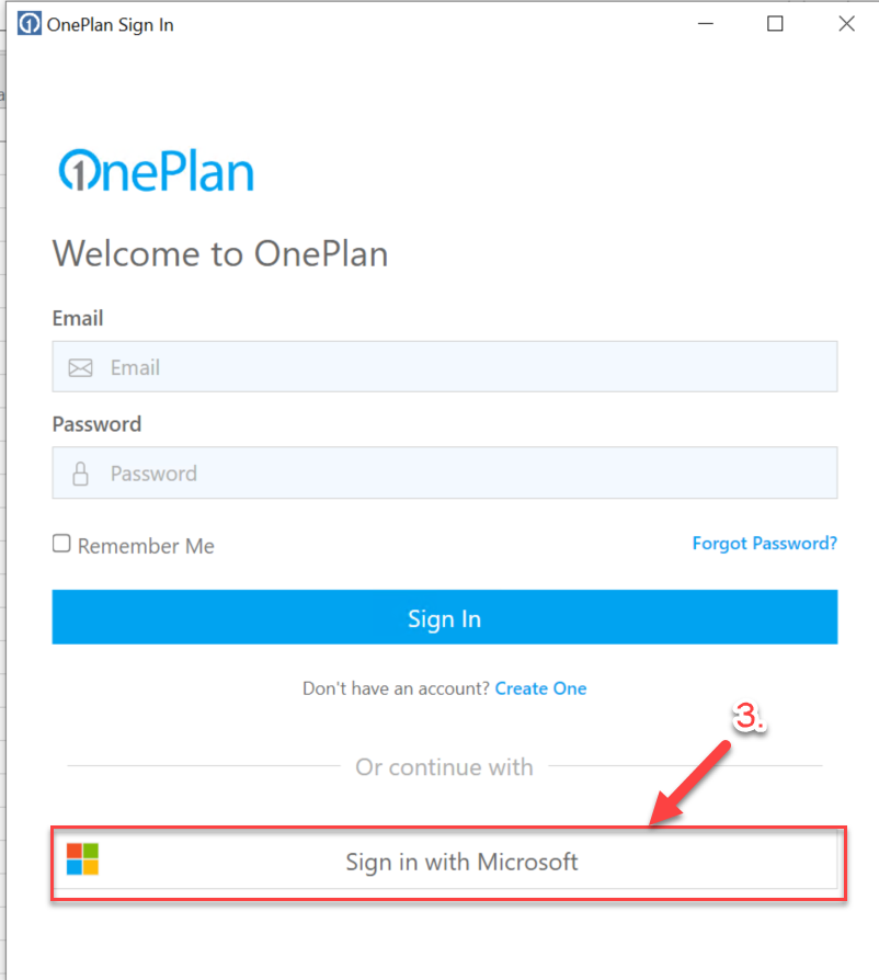 A login screen with a red arrow pointing to the blue box

Description automatically generated