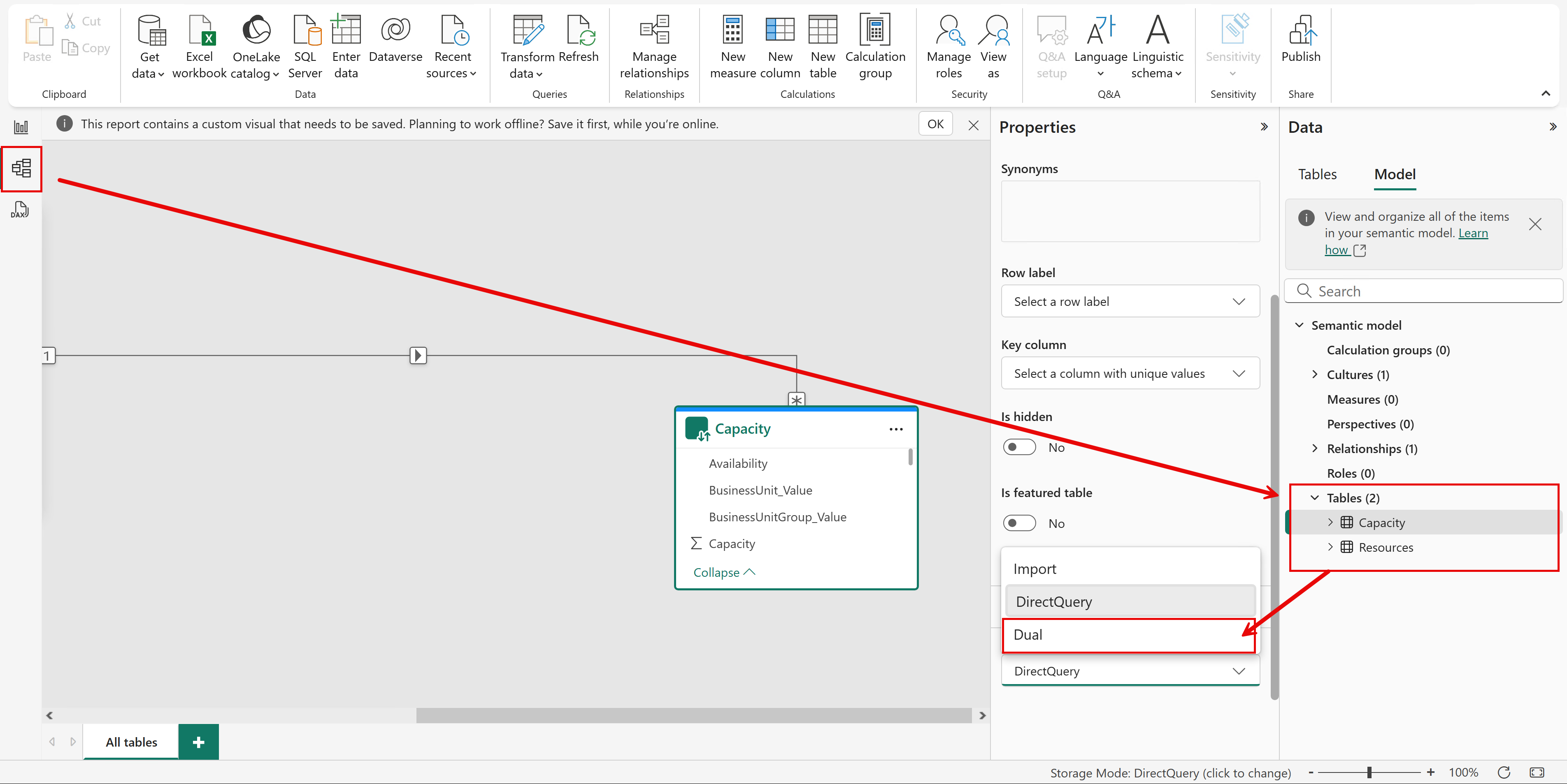 How to Switch a Table from DirectQuery to Dual Mode in Power BI Desktop ...